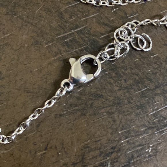 Rhinestone Teddy Bear Necklace - Picture 2 of 4